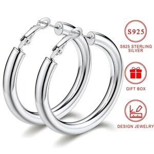 Sterling Silver Hoop Earrings